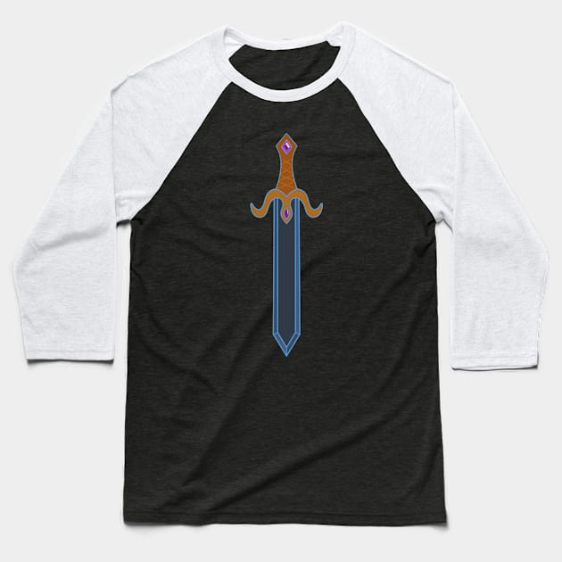 Medieval Sword Baseball T-Shirt by inatorinator